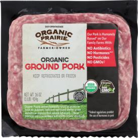 1lb Organic Prairie Ground Pork - Half Price!